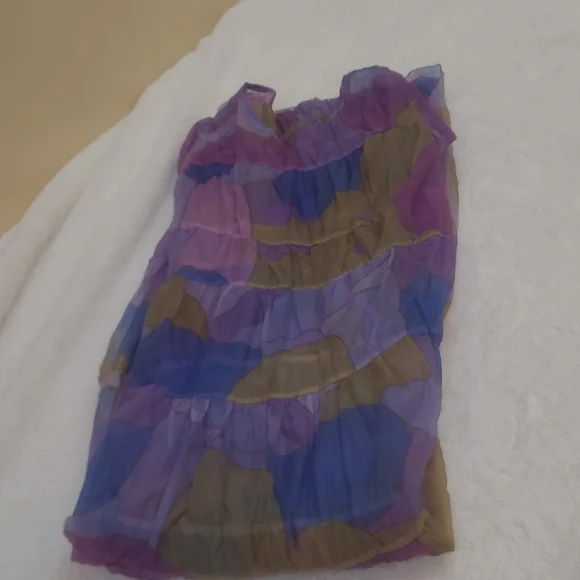 Elegant SHEER Multicolor Maxi Dress - Picture 12 of 13